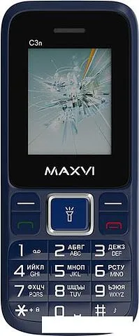 Мобильный телефон Maxvi C3n (маренго)