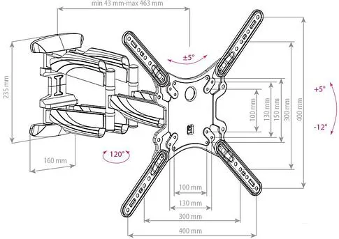 Кронштейн Arm Media COBRA-45