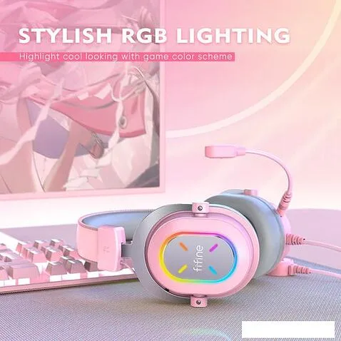 Наушники FIFINE H6X (розовый)