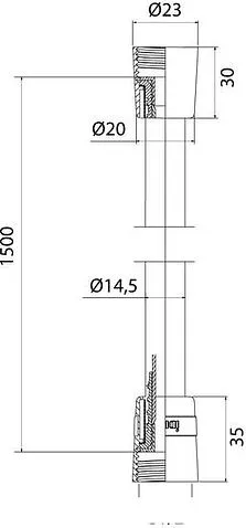 Душевой шланг IDDIS 04P15MGi19