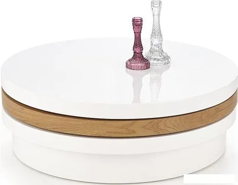 Журнальный столик Halmar Michelle (белый/дуб золотой)