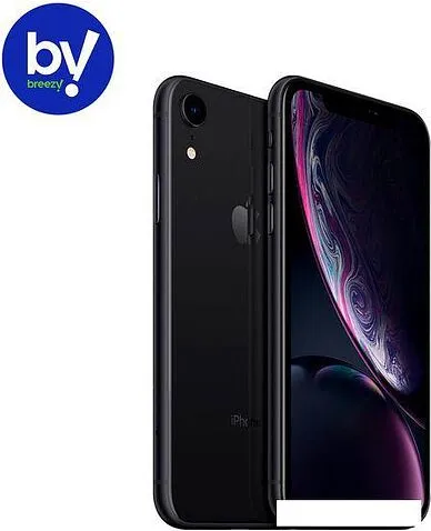 Смартфон Apple iPhone XR 64GB Воcстановленный by Breezy, грейд B (черный)