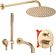 Душевая система Rea Lungo Matt Gold REA-P6609