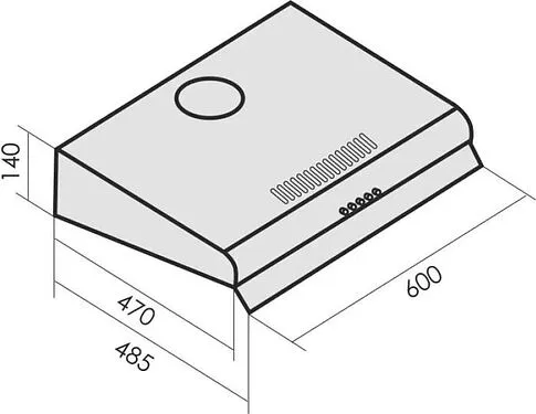 Кухонная вытяжка MBS Crocus 160 Ivory