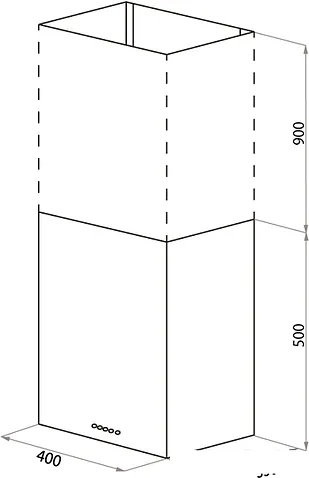 Кухонная вытяжка MAUNFELD Box Push 40 (белый)