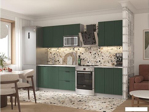 Готовая кухня Arvento АНТА-плюс 2.2м (зеленый)