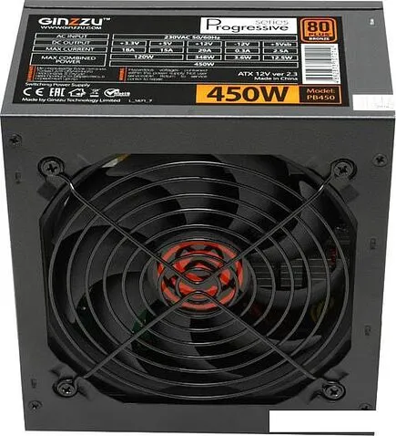 Блок питания Ginzzu PB450