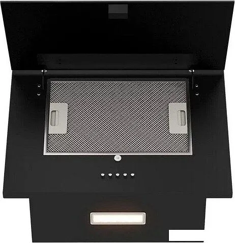 Кухонная вытяжка Elikor Коралл 50П-430-К3Д 266399 (черный/черное стекло)