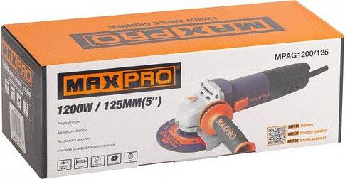 Угловая шлифмашина MAX-PRO MPAG1200/125Q