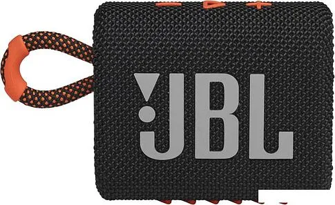 Беспроводная колонка JBL Go 3 (черный/оранжевый)