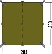 Тент Tatonka Tarp 2 (светло-оливковый)