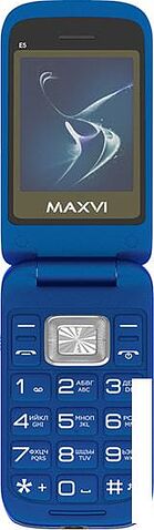 Мобильный телефон Maxvi E5 (синий)