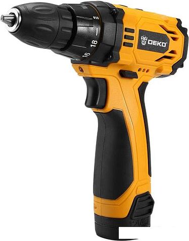 Deko SET 063-4107 (шуруповерт, винтоверт, 2 АКБ, кейс)