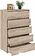 Комод Кортекс-мебель Бари 80 5ш (дуб сонома/дуб сонома/дуб сонома)