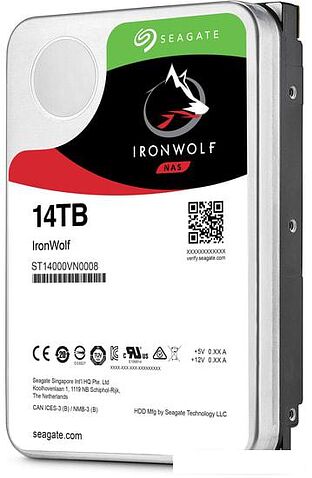 Жесткий диск Seagate IronWolf 14TB ST14000VN0008