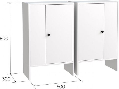 Тумба Mio Tesoro Мини 1 дверь 2.07.03.090.1 (белый)