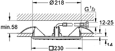 Верхний душ Grohe Rainshower Allure 230 [27863000]