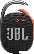 Беспроводная колонка JBL Clip 4 (черный/оранжевый) Беспроводная колонка JBL Clip 4 (черный/оранжевый)