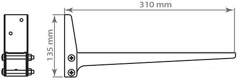 Кронштейн Kromax MICRO-4 (серебристый)