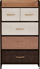 Комод Импэкс Leset Ноа 5 ящиков (коричневый/бежевый)