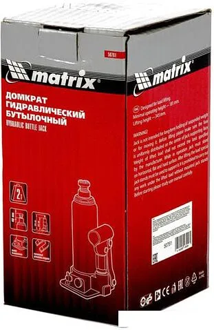 Бутылочный домкрат Matrix 50761 2т