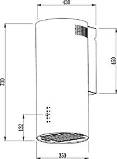 Кухонная вытяжка Weissgauff Gracia 70 BL