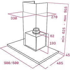 Кухонная вытяжка TEKA Wish Maestro Ultraslim DLH 686 T