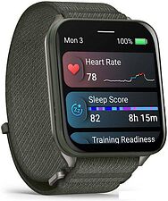 Умные часы Garmin Venu X1 (титановый/зеленый)