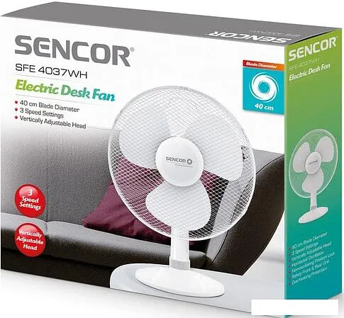 Вентилятор Sencor SFE 4037WH
