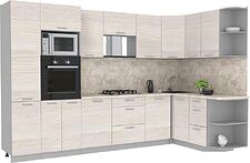 Готовая кухня Интерлиния Мила Лайт 1.68x3.2 правая (вудлайн кремовый/вудлайн кремовый/малага) Готовая кухня Интерлиния Мила Лайт 1.68x3.2 правая (вудлайн кремовый/вудлайн кремовый/малага)