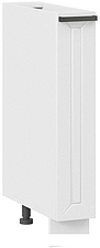 Шкаф напольный Трия Лорас 1Н15К (белый/холст белый)