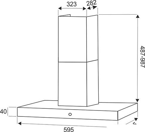 Кухонная вытяжка Exiteq EX-1096 (нержавеющая сталь)