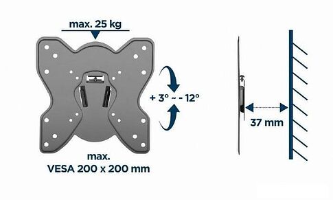 Кронштейн Gembird WM-42T-03