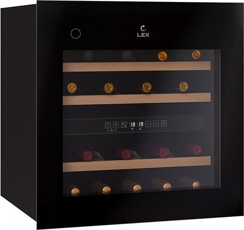 Винный шкаф LEX LWD6036BL Dual Zone PP