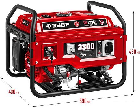 Бензиновый генератор Зубр СБ-3300Е