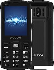 Кнопочный телефон Maxvi P101 (черный) Кнопочный телефон Maxvi P101 (черный)