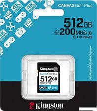 Карта памяти Kingston Canvas Go! Plus SDXC 512GB SDG4/512GB Карта памяти Kingston Canvas Go! Plus SDXC 512GB SDG4/512GB