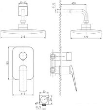 Душевая система Lemark Allegro LM5929C