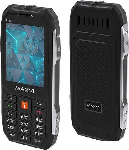 Кнопочный телефон Maxvi T101 (черный)