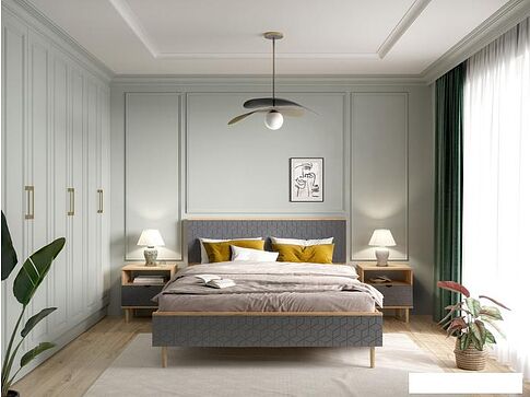 Тумба Мебельград Денвер 1 ящик (дуб вотан/графит)