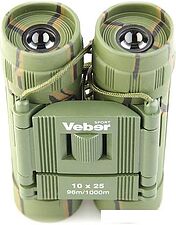 Бинокль Veber БН 10x25 Sport камуфляж