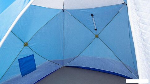 Палатка для зимней рыбалки Стэк Куб-3 Long (трехслойная, дышащая)