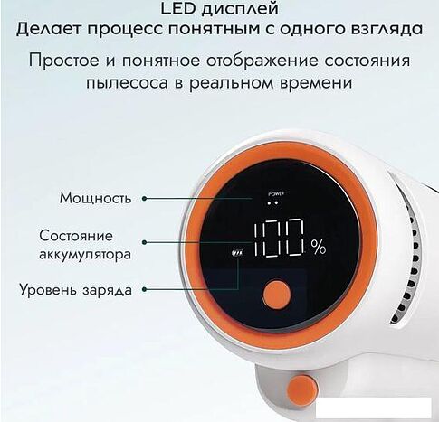 Пылесос Lydsto V11H YM-V11H-W03 (белый)