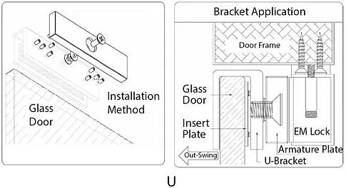 Аксессуар ZKTeco кронштейн U-образный CM-280BU