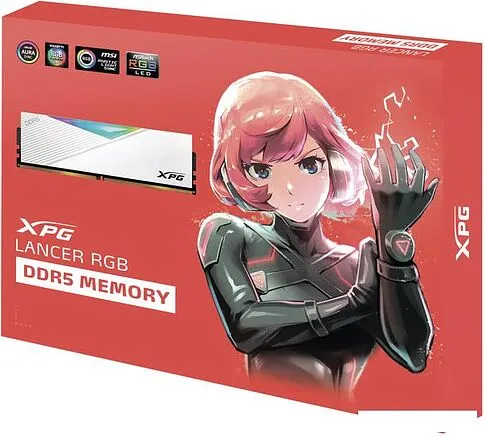 Оперативная память A-Data XPG Lancer RGB 2x16ГБ DDR5 5600 МГц AX5U5600C3616G-DCLARWH