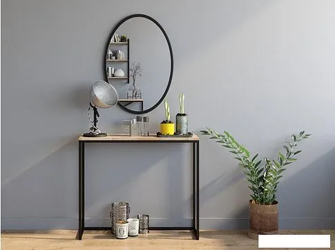 Журнальный столик LoftyHome Мальборк Мрамор Блэк консольный (черный)
