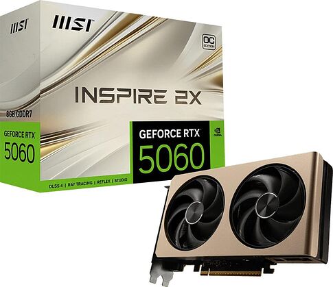 Видеокарта MSI GeForce RTX 5060 8G Inspire 2X OC