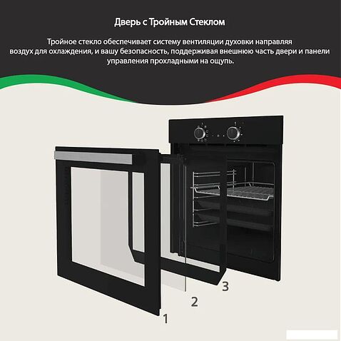 Электрический духовой шкаф ARDO BO410EAB2