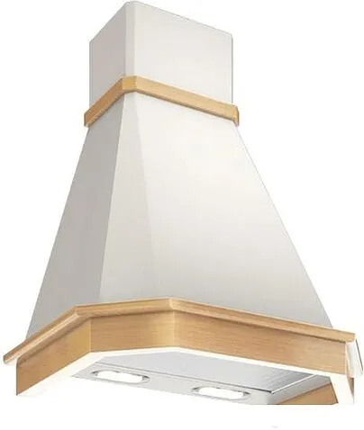 Кухонная вытяжка Elikor Камин Грань 60П-650-П3Л (белый/дуб)