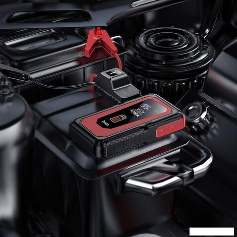Портативное пусковое устройство Hoco QS3 (черный)